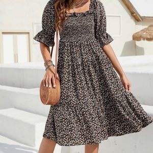 Womens Casual Tunic Tops Short Sleeve Crewneck Loose